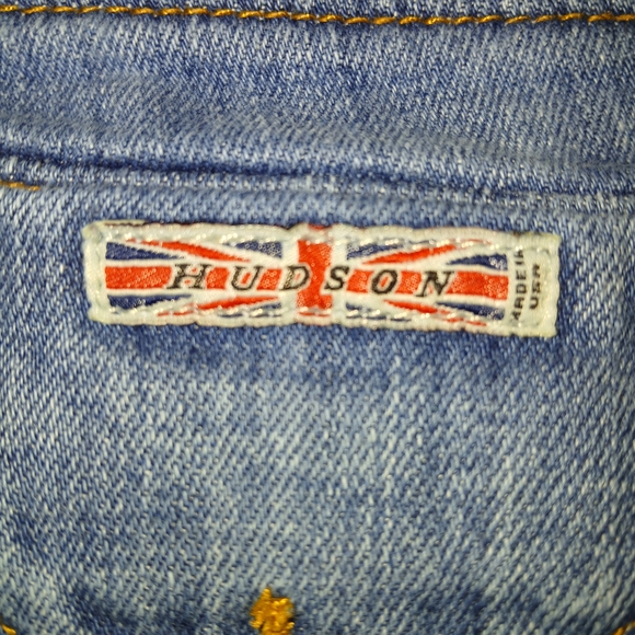 Hudson Jeans Classic Blue Straight Cuffed Leg Denim - Picture 9 of 13